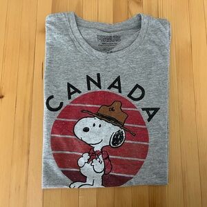 Peanuts Snoopy Heather Gray T-Shirt Men’s Size XL